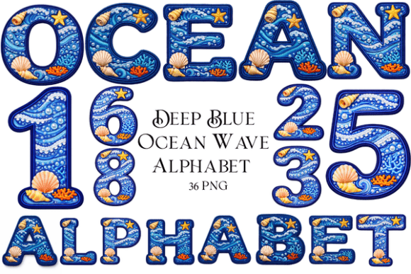 Download Deep Blue Ocean Wave Alphabet PNG - Deep blue ocean Collection