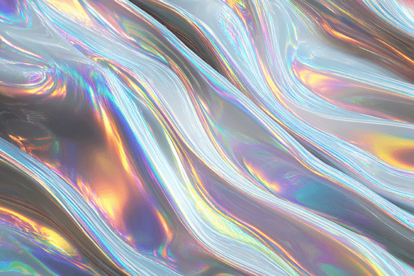 Download Iridescent Holographic Wave Texture - Premium Bundle