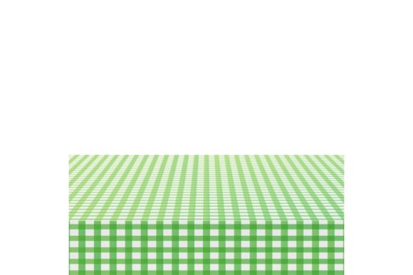 Download Green Corner Tablecloth on White Wood - Tablecloth Collection