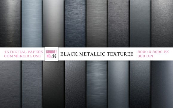 Download Black Metallic Texture Background Bundle - Background bundle Collection