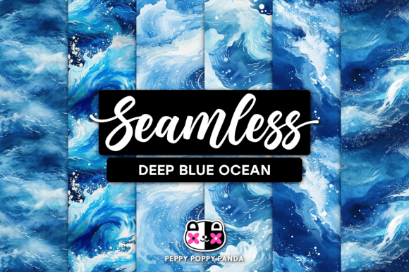 Download Deep Blue Ocean Seamless Patterns - Deep blue ocean Collection
