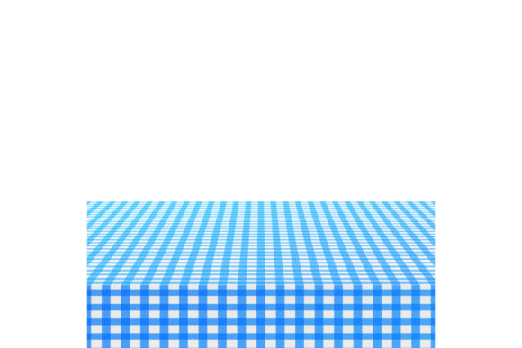 Download Blue Corner Tablecloth on White - Tablecloth Collection